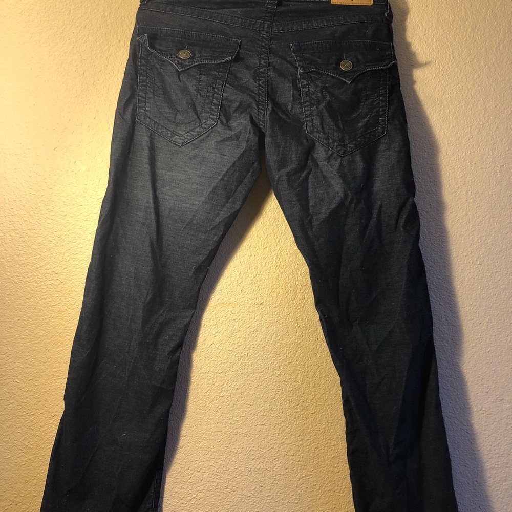 Dark corduroy true religion jeans